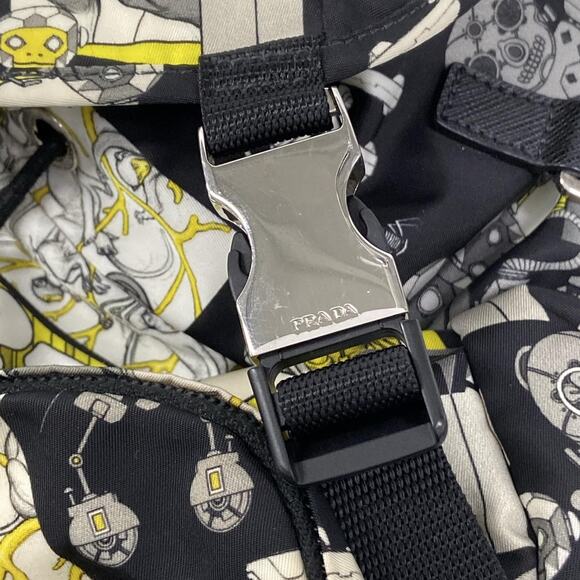 Prada Backpack Black Yellow Multi main image 15